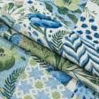 Ткани для декора - Жаккард Фаски ромб-печворк синий