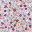 Тканини бавовняні сумішеві - Батист-шовк дрібні квіти на світло-бузковому