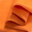 Ткани ластичные - Рибана - манжет 2х1  45см х 2 оранжевая