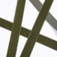Ткани фурнитура для декора - Липучка Велкро пришивная мягкая часть цвет хаки /милитари 50мм/25м
