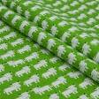 Ткани для детской одежды - Экокоттон буренка фон зелёный
