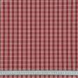 Тканини для скатертин - Декоративна тканина Рустікана клітинка колір вишня