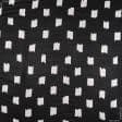 Тканини для суконь - Платтяний атлас Каліте світло-бежеві штрихи по чорному