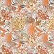 Тканини для декоративних подушок - Декоративна тканина паола квіти/paola мандарин