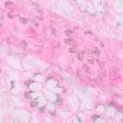 Ткани для блузок - Гипюр розовый