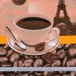 Тканини для рушників - Тканина рушникова вафельна набивна кава