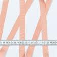 Ткани фурнитура для декоративных изделий - Репсовая лента Грогрен  оранжево-розовая 20 мм