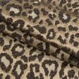 Ткани для декоративных подушек - Декоративная ткань дамаск леопард/damask   коричневый