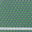 Тканини ненатуральні тканини - Жоржет принт геометрія зелений