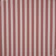 Ткани для банкетных и фуршетных юбок - Декоративная ткань Рустикана полоса широкая цвет вишня