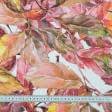 Ткани портьерные ткани - Декоративная ткань Листья цвет терракот