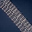 Тканини фурнітура для дома - Тасьма шторна Y-буфи прозора КС-1:3 160 мм±0.5мм/50м