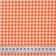 Тканини для скатертин - Декоративна тканина Клітинка дрібна помаранчева