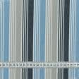 Тканини для дому - Дралон смуга /LISTADO колір блакитний, т. синій, бежевий