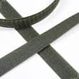 Ткани для одежды - Липучка Велкро пришивная жесткая часть цвет хаки 20мм/25м