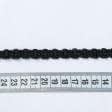 Тканини tk outlet  фурнітура - Тасьма Бріджит вузька колір чорний 8 мм