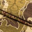 Ткани для декоративных подушек - Гобелен  морис беж/ шоколад