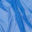 Ткани для платьев - Шифон натуральный стрейч голубой