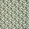 Ткани для покрывал - Новогодняя ткань лонета Мегис зеленый