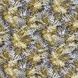 Ткани портьерные ткани - Декоративная ткань Селва /SELVA крупный лист золотой