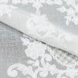 Ткани для тюли - Тюль кисея вышивка Арабелла молочная, св.розовая