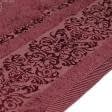 Ткани махровые полотенца - Полотенце махровое  "Bamboo"  70х140 бордо