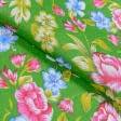 Тканини для сорочок і піжам - Бязь набивна халатна квіти