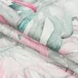 Тканини портьєрні тканини - Декоративна тканина самарканда монстера рожево-сірий