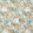 Ткани портьерные ткани - Декоративная ткань  лонета мунди/mundi  /карта, беж