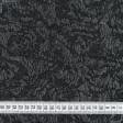 Тканини для суконь - Костюмна KIEL-JQD фукро квіти чорний/сірий