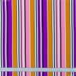 Тканини стрейч - Крепдешин кольорова смужка фіолетовий/рожевий