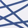 Тканини фурнітура для декора - Декоративна кіперна стрічка ялинка синьо-сіра 15 мм