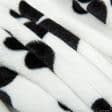 Ткани для мягких игрушек - Флис велсофт  черно-белый