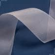 Ткани фурнитура для декоративных изделий - Тесьма шторная под Люверсы пришивная прозрачная 60мм±0.5мм/50м