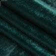 Ткани для платьев - Велюр стрейч темно-зеленый