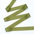 Тканини фурнітура для декора - Репсова стрічка Грогрен /GROGREN колір темно оливковий 30 мм