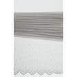 Ткани гардинные ткани - Тюль вышивка  Жемчужинка серый  с фестоном