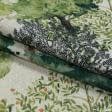 Тканини портьєрні тканини - Декоративна тканина акварель дерева зелений