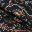 Ткани для декоративных подушек - Гобелен  вязь  бордо,зеленый фон черный