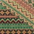 Ткани для декоративных подушек - Гобелен Орнамент-97 зеленый,бордо,черный,оранж
