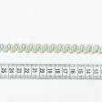 Ткани фурнитура для декора - Тесьма окантовочная Фиджи цвет крем, св.лазурь 10 мм