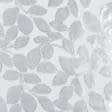 Ткани для блузок - Сетка листья белая