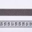 Ткани готовые изделия - Липучка Велкро пришивная мягкая часть темно серая 20мм/25м