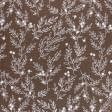 Ткани для постельного белья - Бязь набивная ГОЛД DW ветки коричневый