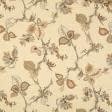 Ткани портьерные ткани - Декоративная ткань панама Рамас цветы мелкие, цвет карамель