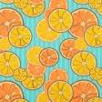 Ткани вафельная - Ткань полотенечная вафельная набивная апельсины