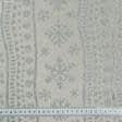 Ткани для римских штор - Новогодняя ткань Голд снежинки цвет серебро