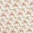 Тканини портьєрні тканини - Декоративна тканина лонета Флорал / FLORAL квіти дрібні кораловий фон крем