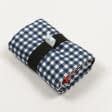 Тканини текстиль для кухні - Фартух Клітинка синя в комплекті з рушником та прихваткою