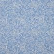 Тканини для римських штор - Декоративна тканина Листя пальми фон т.голубой